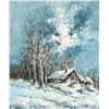 Image 2 : Helmut Striegel Winter Landscape Oil on Canvas