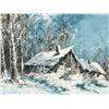 Image 3 : Helmut Striegel Winter Landscape Oil on Canvas