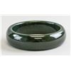 Image 1 : Green Jade Carved Bangle with Certificate