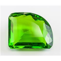 70.95ct Fancy Cut Green Peridot Gemstone GGL
