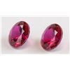 Image 2 : 1.90ct Round Cut Pinkish Red Ruby Gemstone GGL 2PC