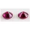 Image 3 : 1.90ct Round Cut Pinkish Red Ruby Gemstone GGL 2PC