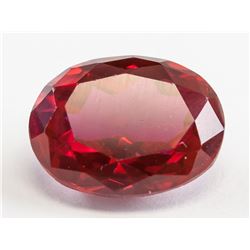 11.20ct Oval Cut Blood Red Ruby Gemstone GGL CERT