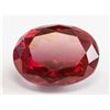 Image 1 : 11.20ct Oval Cut Blood Red Ruby Gemstone GGL CERT