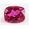 Image 1 : 7.30ct Cushion Cut Red Ruby Gemstone GGL