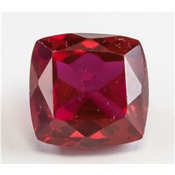 Cabi9.65ct Cushion Cut Blood Red Ruby Gemstone GGL