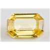 Image 1 : 0.53ct Octagon Cut Yellow Sapphire Gemstone