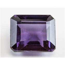 10.75ct Emerald Cut Purple Sapphire Gemstone GGL