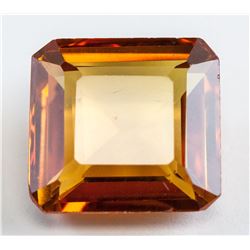 11.45ct Emerald Cut Yellow Sapphire Gemstone GGL