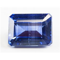 11.46ct Emerald Cut Blue Sapphire Gemstone