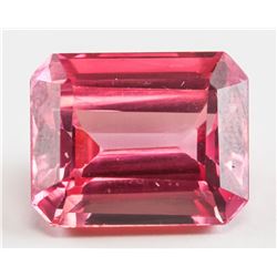 14.30ct Emerald Cut Orange Sapphire Gemstone GGL