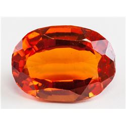 5.30ct Oval Cut Orange Sapphire Gemstone GGL