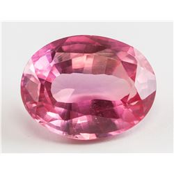 9.05ct Oval Cut Pink Padparadscha Sapphire GGL