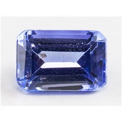 0.51ct Octagon Cut Blue Tanzanite Gemstone