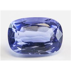 5.55ct Cushion Cut Blue Tanzanite Gemstone GGL