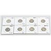 Image 1 : 8 Assorted 1910-20 Canadian Silver Dime Coins