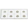 Image 2 : 8 Assorted 1910-20 Canadian Silver Dime Coins