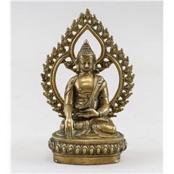Chinese Bronze Buddha Statue with Aura