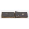 Image 3 : 2 Steel Cardholders with 24k Gold Inlay