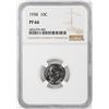 Image 1 : 1958 Proof Roosevelt Dime Coin NGC PF66