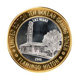 .999 Fine Silver Flamingo Las Vegas, Nevada $10 Limited Edition Gaming Token