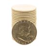 Image 1 : Roll of (20) Brilliant Uncirculated 1963 Franklin Half Dollar Coins