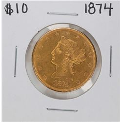 1874 $10 Liberty Head Eagle Gold Coin