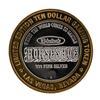 Image 1 : .999 Fine Silver Horseshoe Las Vegas, Nevada $10 Limited Edition Gaming Token
