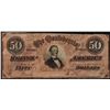 Image 1 : 1864 $50 Confederate States of America Note