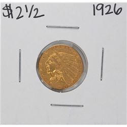 1926 $2 1/2 Indian Head Quarter Eagle Gold Coin