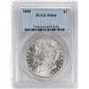 Image 1 : 1890 $1 Morgan Silver Dollar Coin PCGS MS64