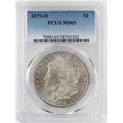 1879-O $1 Morgan Silver Dollar Coin PCGS MS65