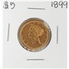 Image 1 : 1899 $5 Liberty Head Half Eagle Gold Coin