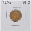 Image 1 : 1912 $2 1/2 Indian Head Quarter Eagle Gold Coin