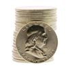 Image 1 : Roll of (20) Brilliant Uncirculated 1961 Franklin Half Dollar Coins