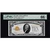 Image 1 : 1928 $10 Gold Certificate Note Fr.2400 PMG Gem Uncirculated 66EPQ
