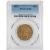 Image 1 : 1879 $10 Liberty Head Eagle Gold Coin PCGS AU53