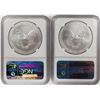 Image 2 : Lot of (2) 2011-S $1 American Silver Eagle Coins NGC MS70