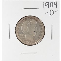 1904-O Barber Quarter Coin