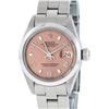Image 1 : Rolex Ladies Stainless Steel Salmon Dial 26MM Oyster Band Datejust Wristwatch