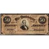 Image 1 : 1864 $50 Confederate States of America Note