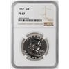 Image 1 : 1957 Proof Franklin Half Dollar Coin NGC PF67