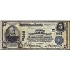 Image 1 : 1902 PB $5 First NB of Washington, New Jersey CH# 860 National Currency Note