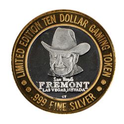 .999 Fine Silver Sam Boyd's Fremont Las Vegas, NV $10 Limited Edition Gaming Token
