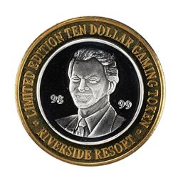 .999 Silver Riverside Resort Hotel & Casino $10 Casino Limited Edition Gaming Token