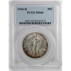 1944-D Walking Liberty Half Dollar Coin PCGS MS65