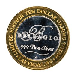 .999 Fine Silver Bellagio Las Vegas, NV $10 Limited Edition Gaming Token