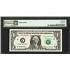 Image 2 : 1999 $1 Federal Reserve Note Solvent Smear ERROR PMG About Uncirculated 58