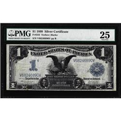 1899 $1 Black Eagle Silver Certificate Note Fr.233 PMG Very Fine 25