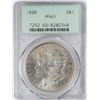 Image 1 : 1898 $1 Morgan Silver Dollar Coin PCGS MS63 Old Green Holder